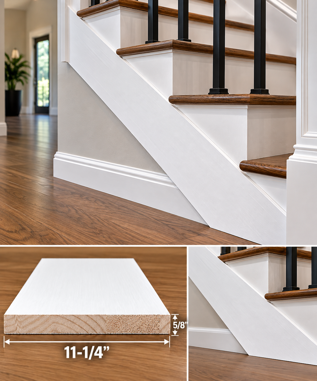 Primed Edge Board(S4S) Size: (11-1/4” x 5/8”) x 16’