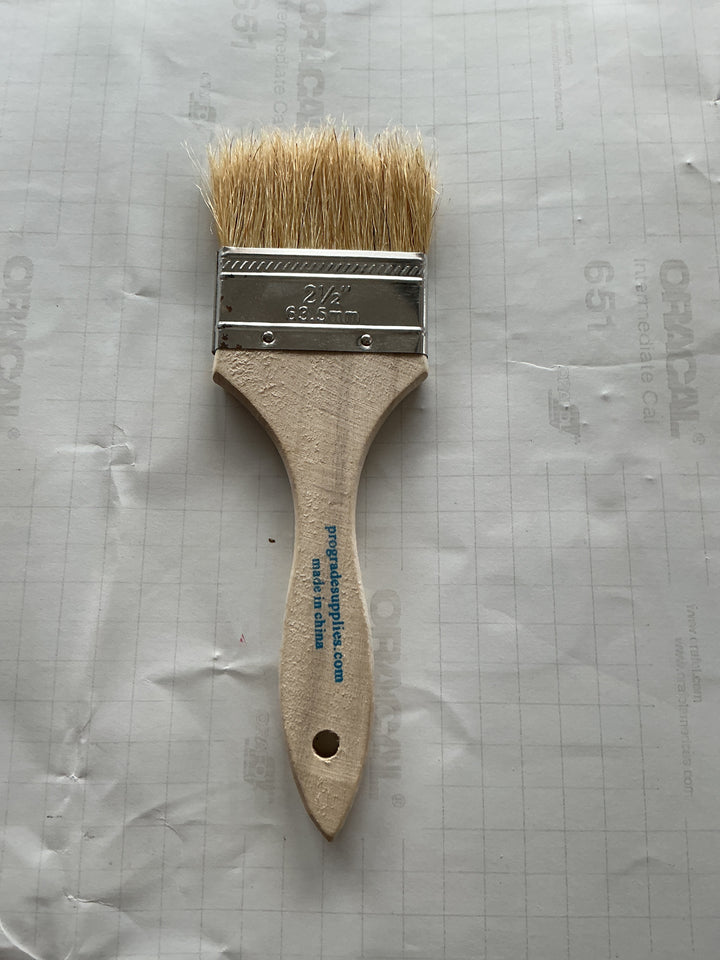 Pro Grade - Chip Paint Brushes - 2.5” Chip Paint Brush Light Brown