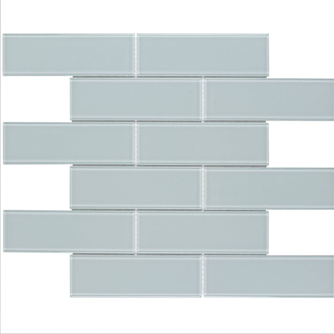 Glass Subway Tile Metropolitan Blue 2x6