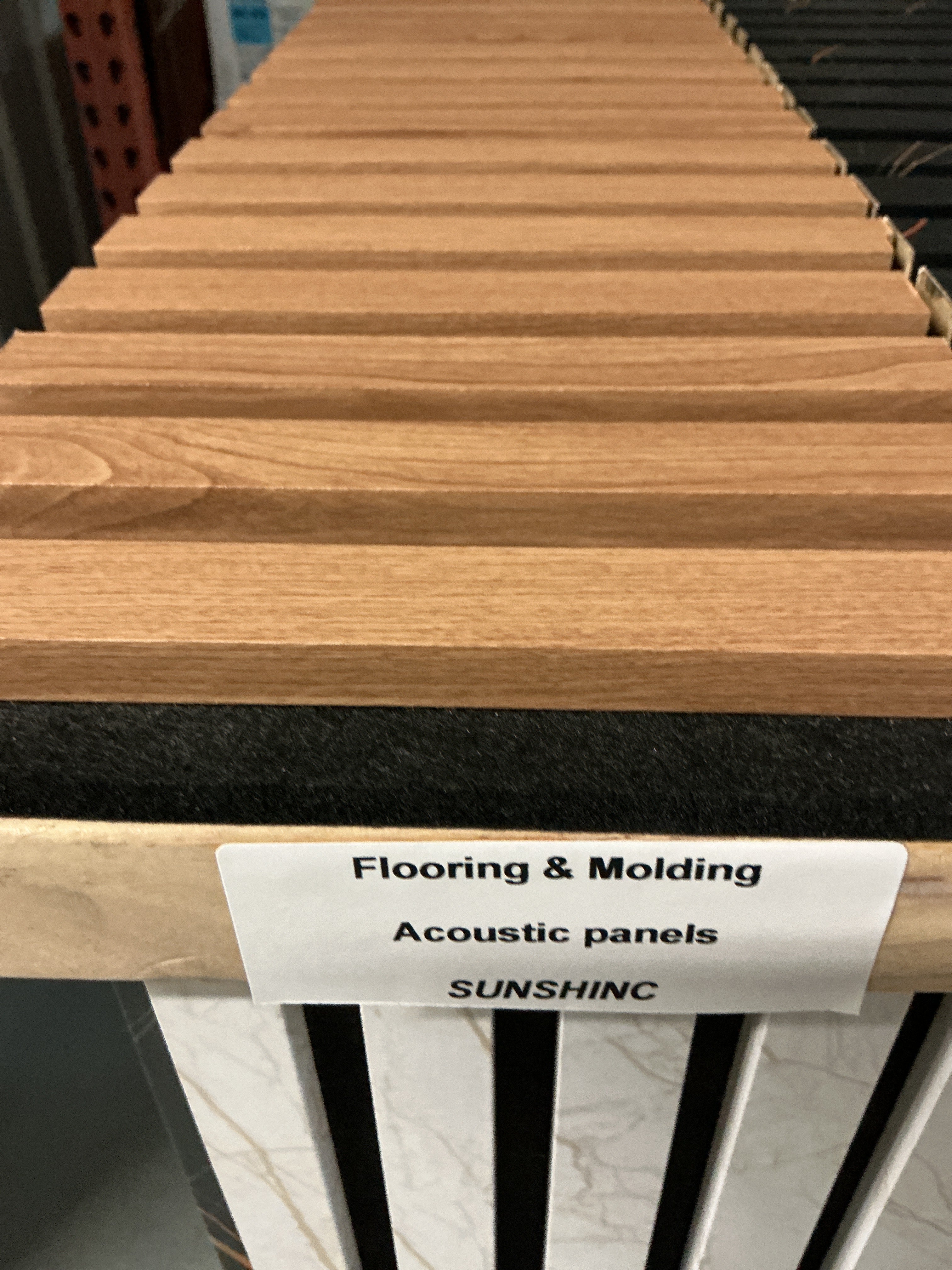 Decorative Acoustic Slat Wall Panels 8ft x 2ft Sunshinc