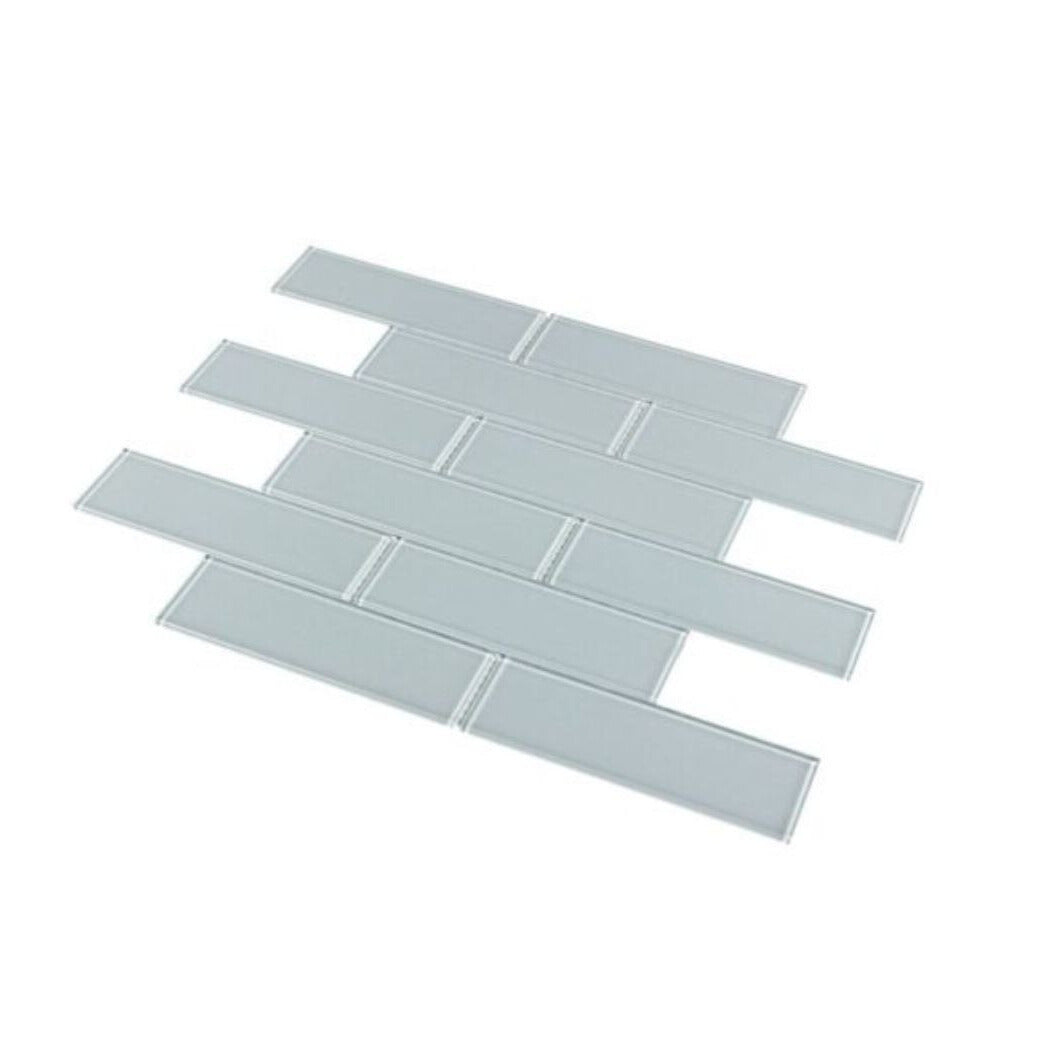 Glass Subway Tile Metropolitan Blue 2x6