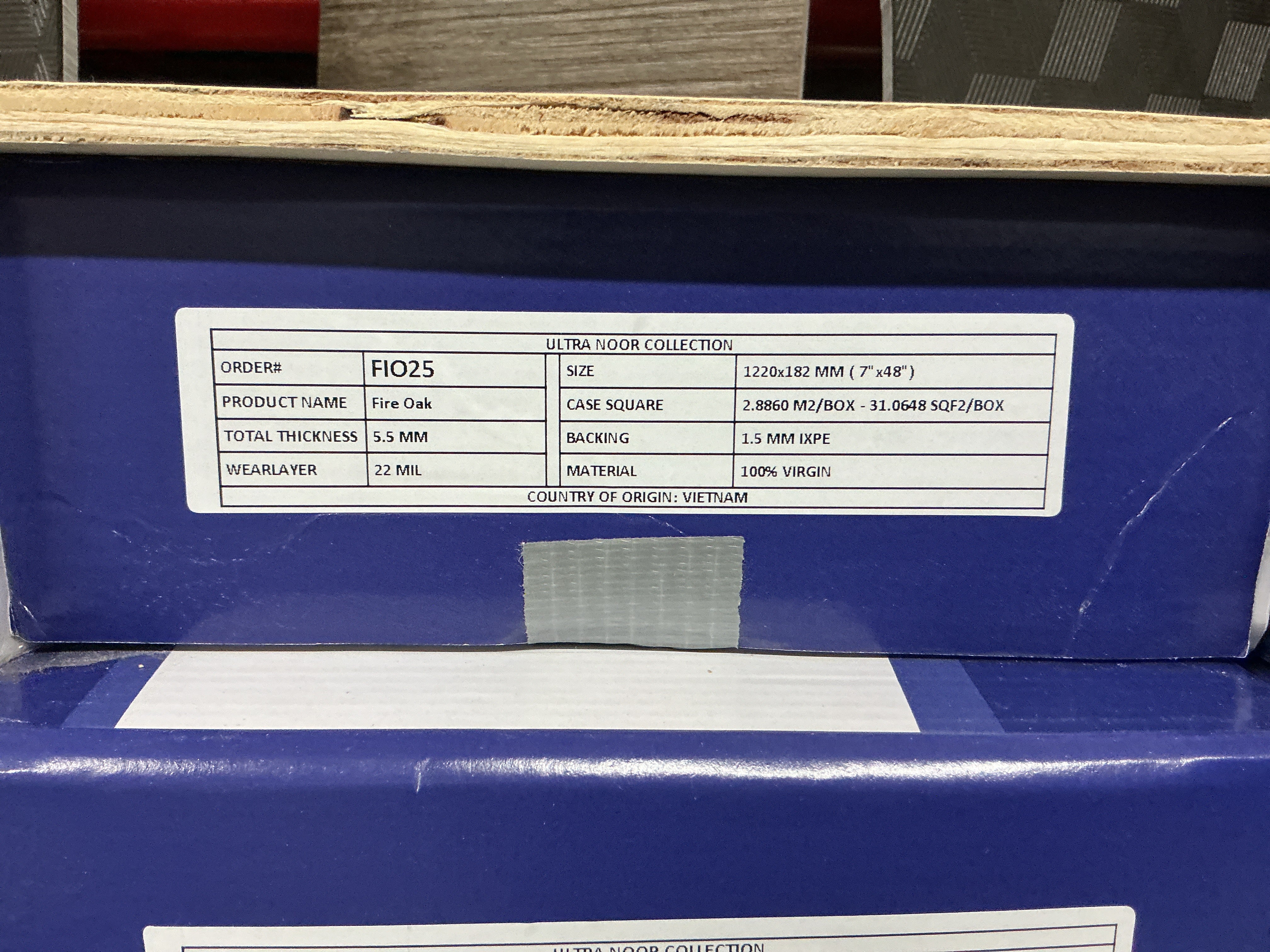 Noor Plank 5.5mm – 22 Mil – Unilin Click – Deep Emboss – UV Coating. Color: Fire Oak