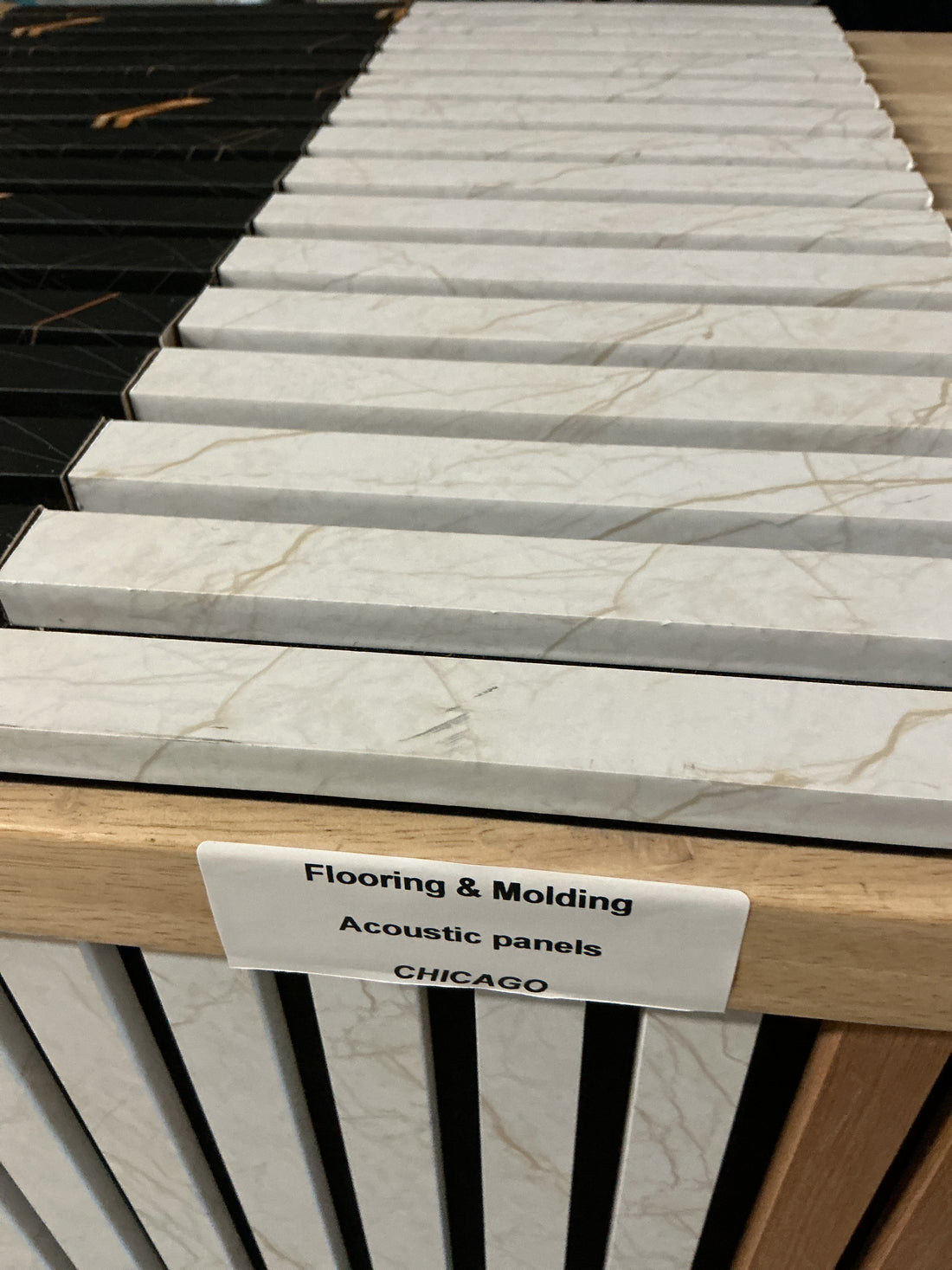 Decorative Acoustic Slat Wall Panels 8ft x 2ft Chicago