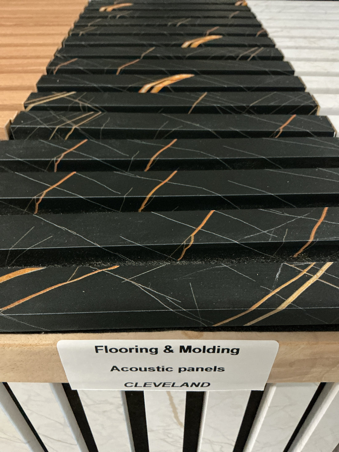 Decorative Acoustic Slat Wall Panels 8ft x 2ft Cleveland