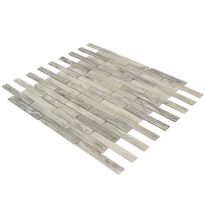 Glassique Beam Sepia Mosaic 12x12 sheet