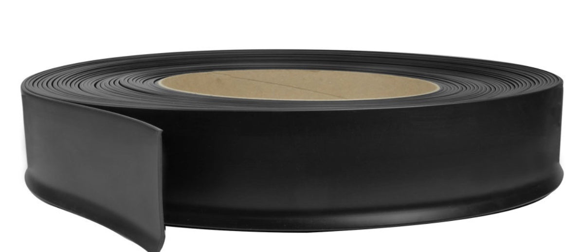 Johnsonite Traditional Vinyl 1/8" (Type TV) - 4" #40 Black - Wallbase 120'