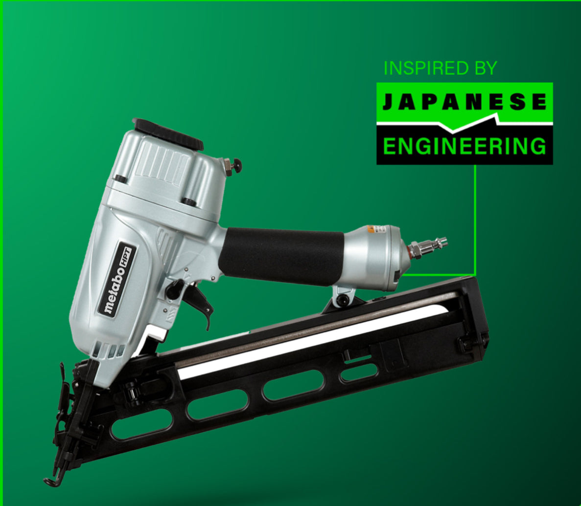Metabo HPT 2-1/2" 15-Gauge Angled Finish Nailer with Air Duster