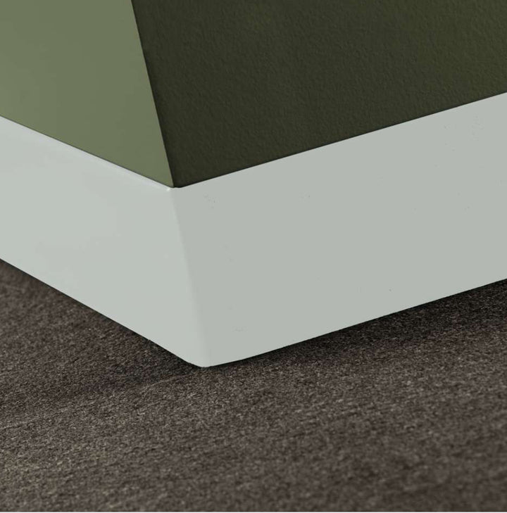 Johnsonite Rubber Wall Base Duracove Thermoplastic Rubber 1/8" (Type TP) TOELESS Duracove #50 WHITE- 1/8" (3 mm) x 4" x 120'
