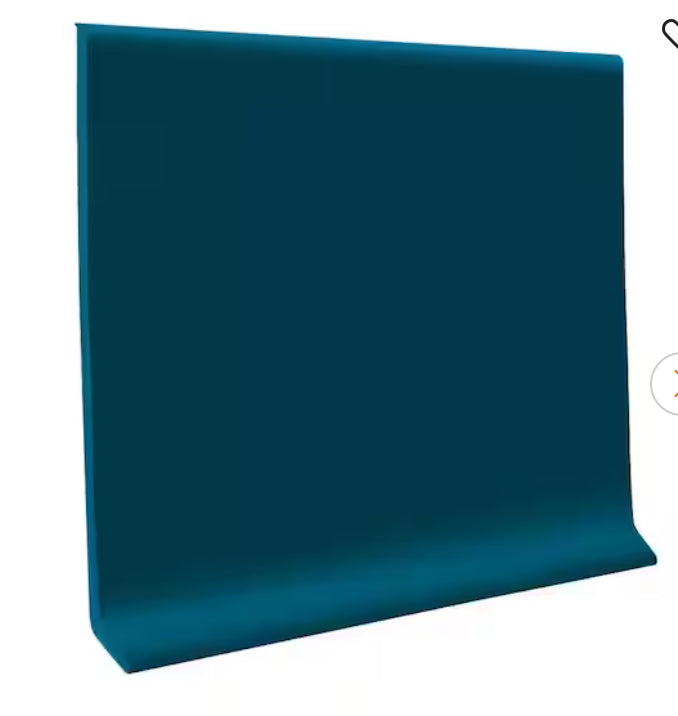Johnsonite | Tarkett Rubber Toeless Wall Base 1440” x 2.5” Blue Lagoon