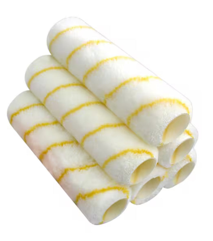 9 in. x 1/2 in. Standard Microfiber Paint Roller  (6-Pack )