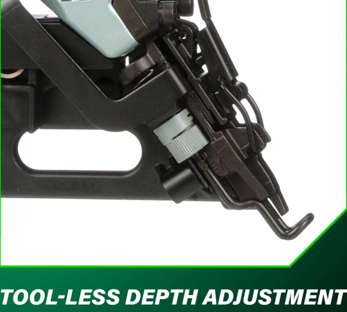 Metabo HPT 2-1/2" 15-Gauge Angled Finish Nailer with Air Duster