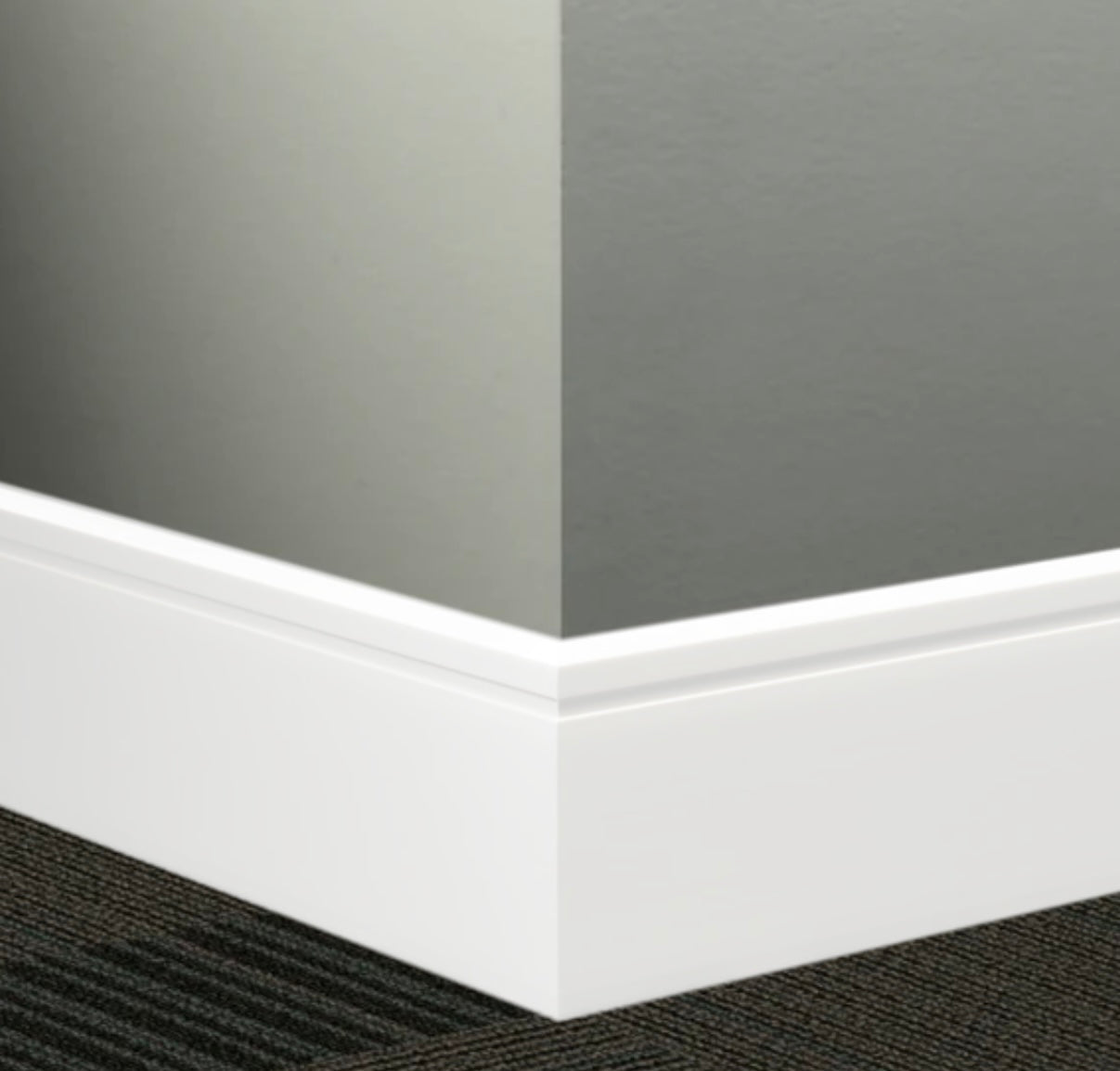 Tarkett / Johnsonite Millwork Reveal 4-1/4" 08 Icicle 4.25" x 8' by 1/4" (64 LF/box)