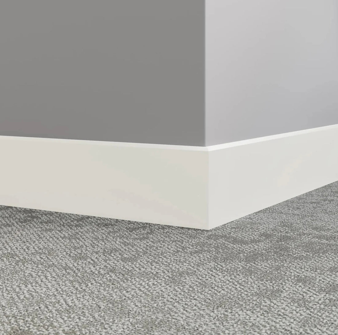 Tarkett / Johnsonite Millwork Mandalay 4-1/2" 08 Icicle 4.5" x 8' by 3/8" (40 LF/box)