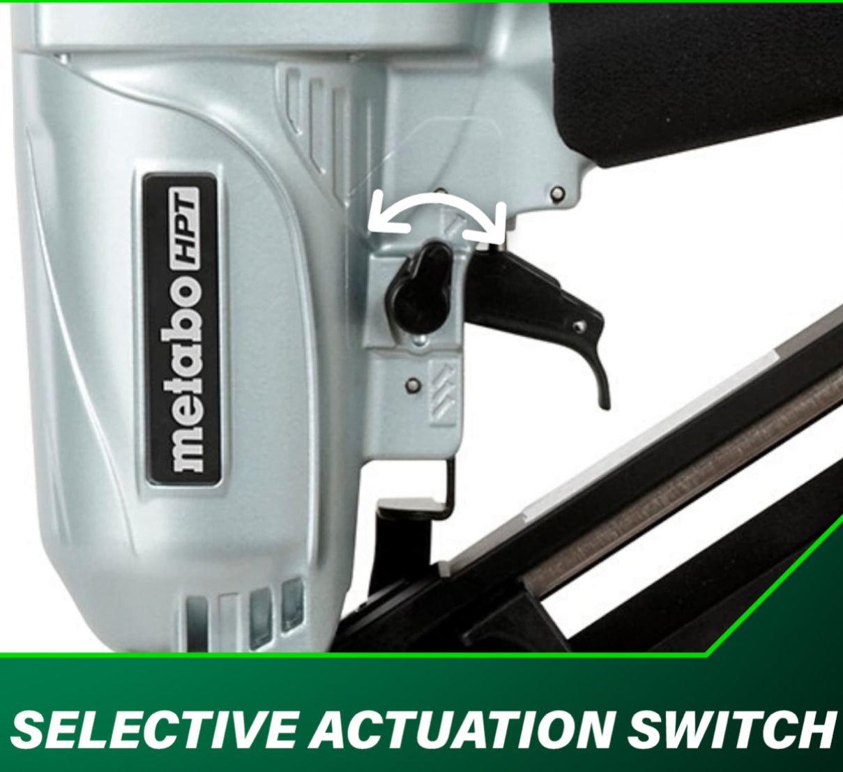 Metabo HPT 2-1/2" 15-Gauge Angled Finish Nailer with Air Duster