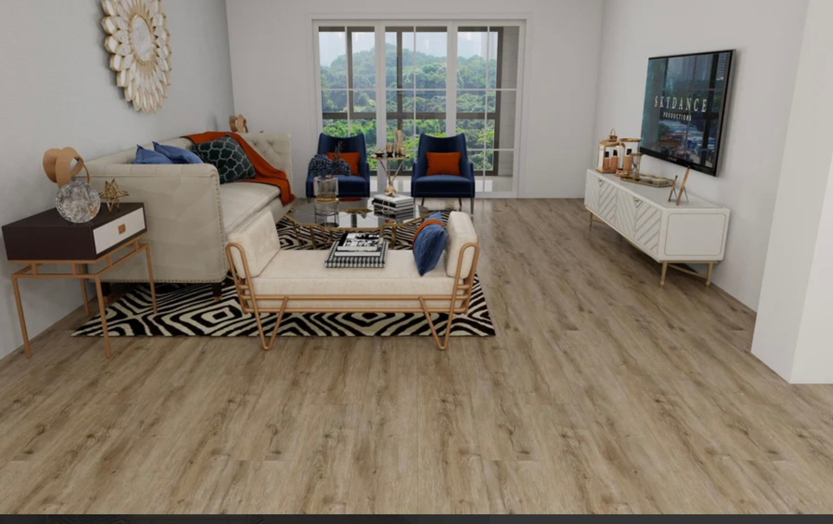 Noor Plank 5.5mm – 22 Mil – Unilin Click – Deep Emboss – UV Coating. Color: Champion