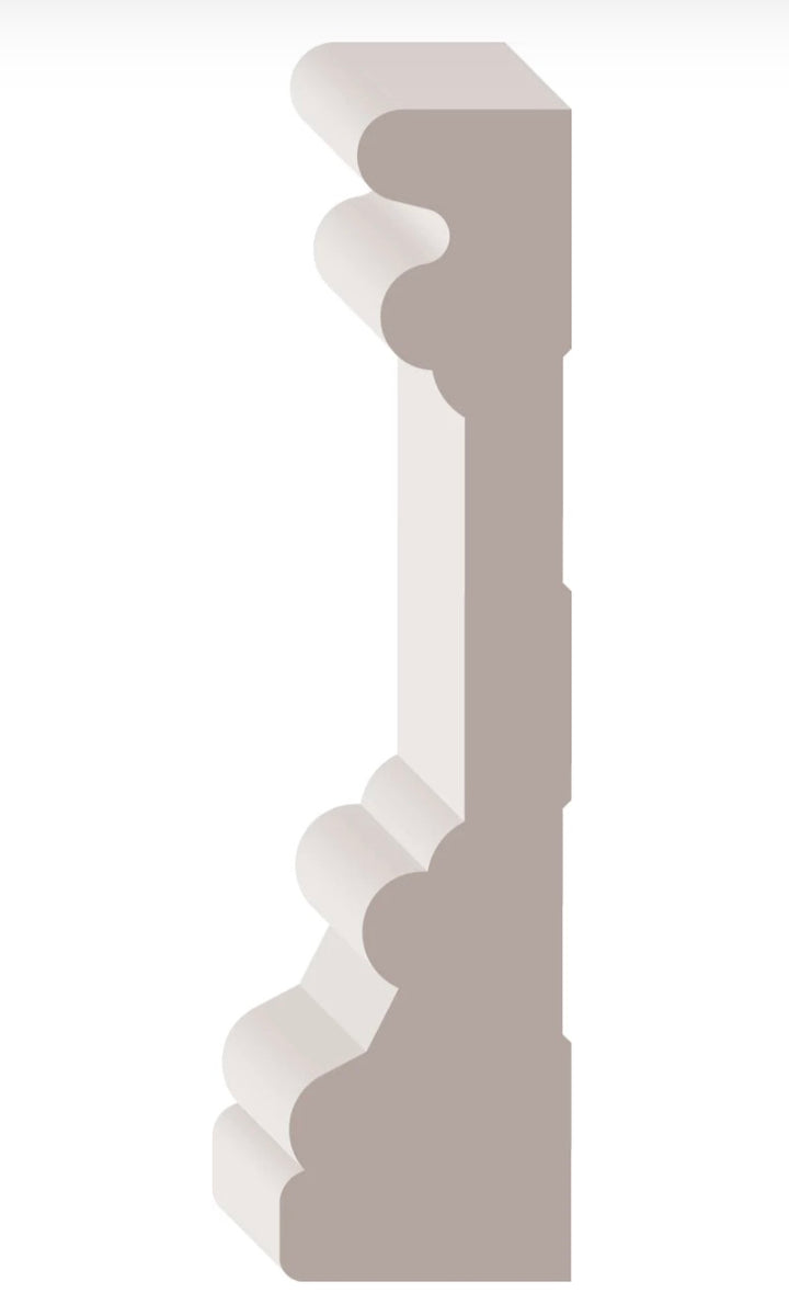 Alexandria Moulding 3/4-inch x 3 1/2-inch  Colonial Poplar primed