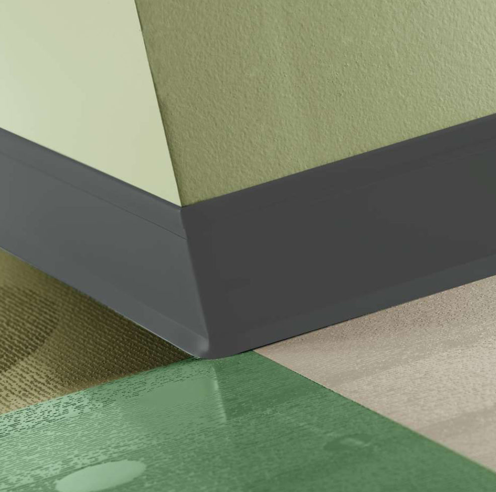Johnsonite Perceptions - Recess Toeless 4 1⁄4” #63 Burnt Gray - Wallbase 120'