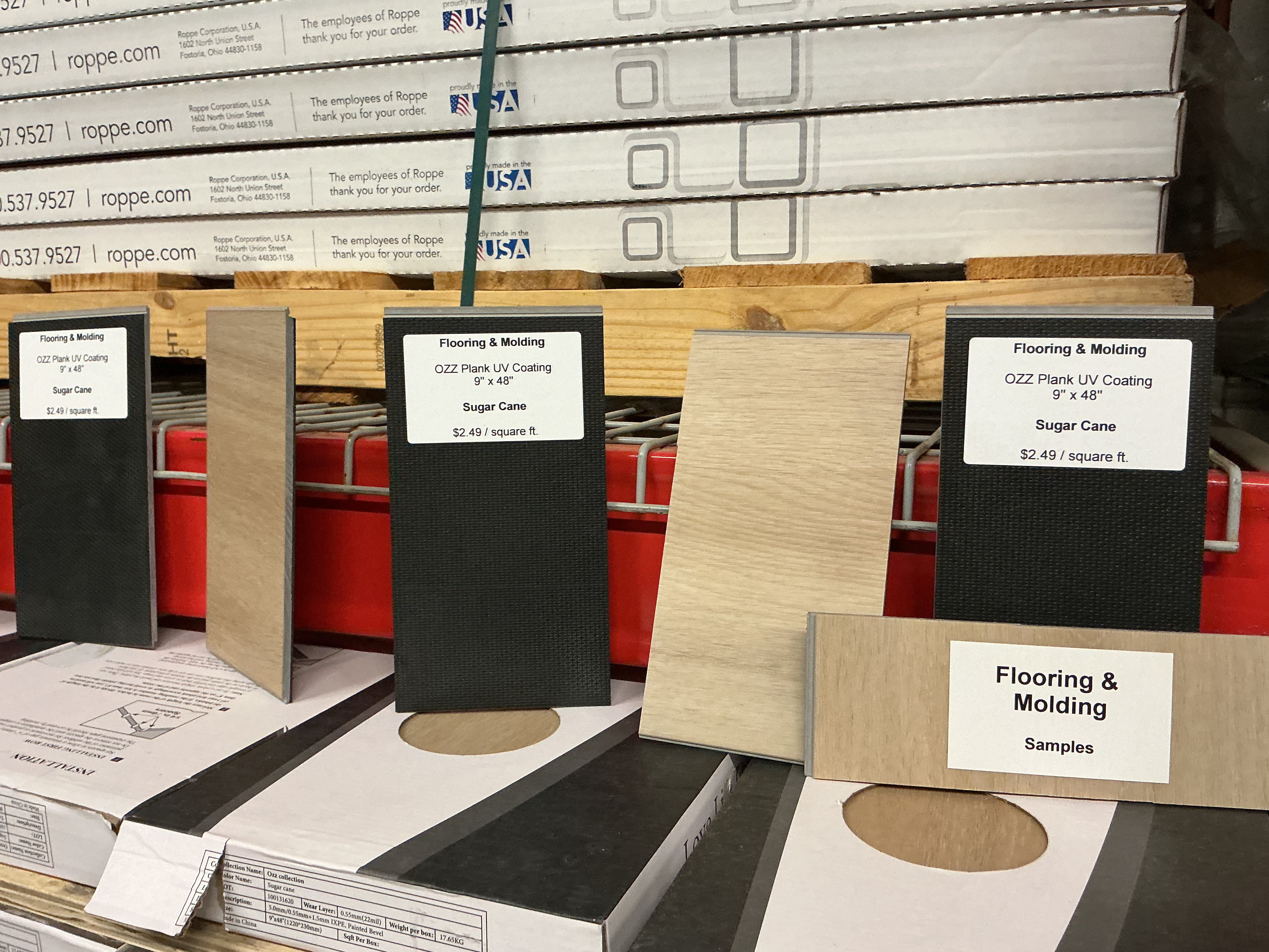 Ozz Plank 6.5mm – 22 Mil – Unilin Click – Deep Embossed – UV Coating. Color: sugar cane