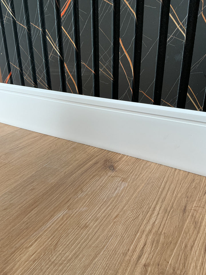 Tarkett / Johnsonite Millwork Reveal 4-1/4" 08 Icicle 4.25" x 8' by 1/4" (64 LF/box)