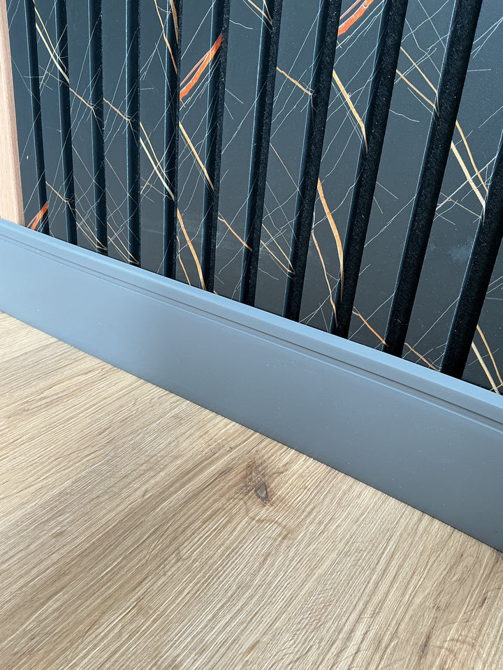 Tarkett / Johnsonite Millwork Reveal 4-1/4" 48 Grey 4.25" x 8' by 1/4" (64 LF/box)