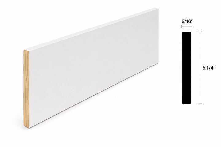 Pine Baseboard 5”1/4 (Craftsman Style)
