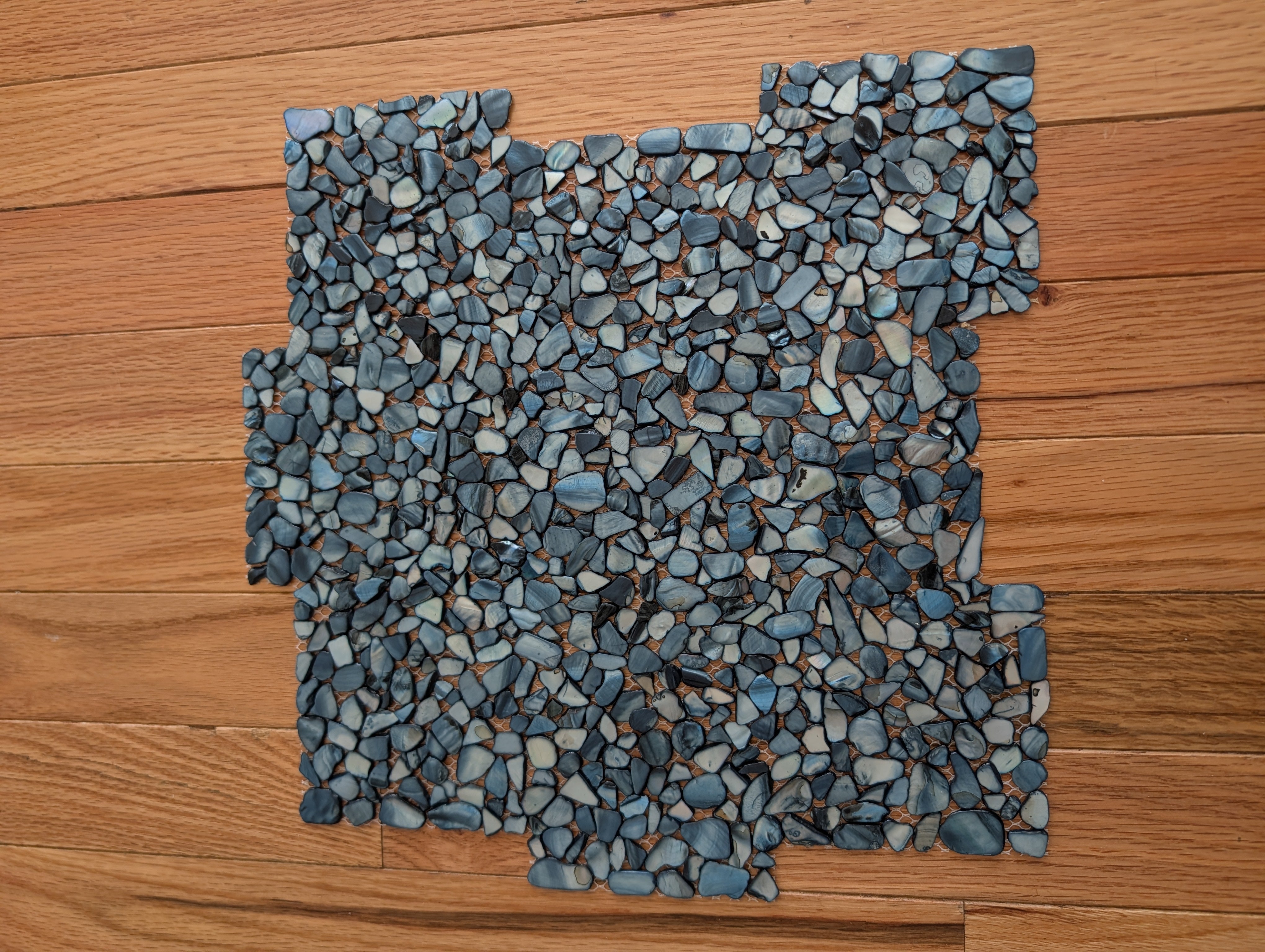 Celestial Pearl Slivers Pebble Mosaic