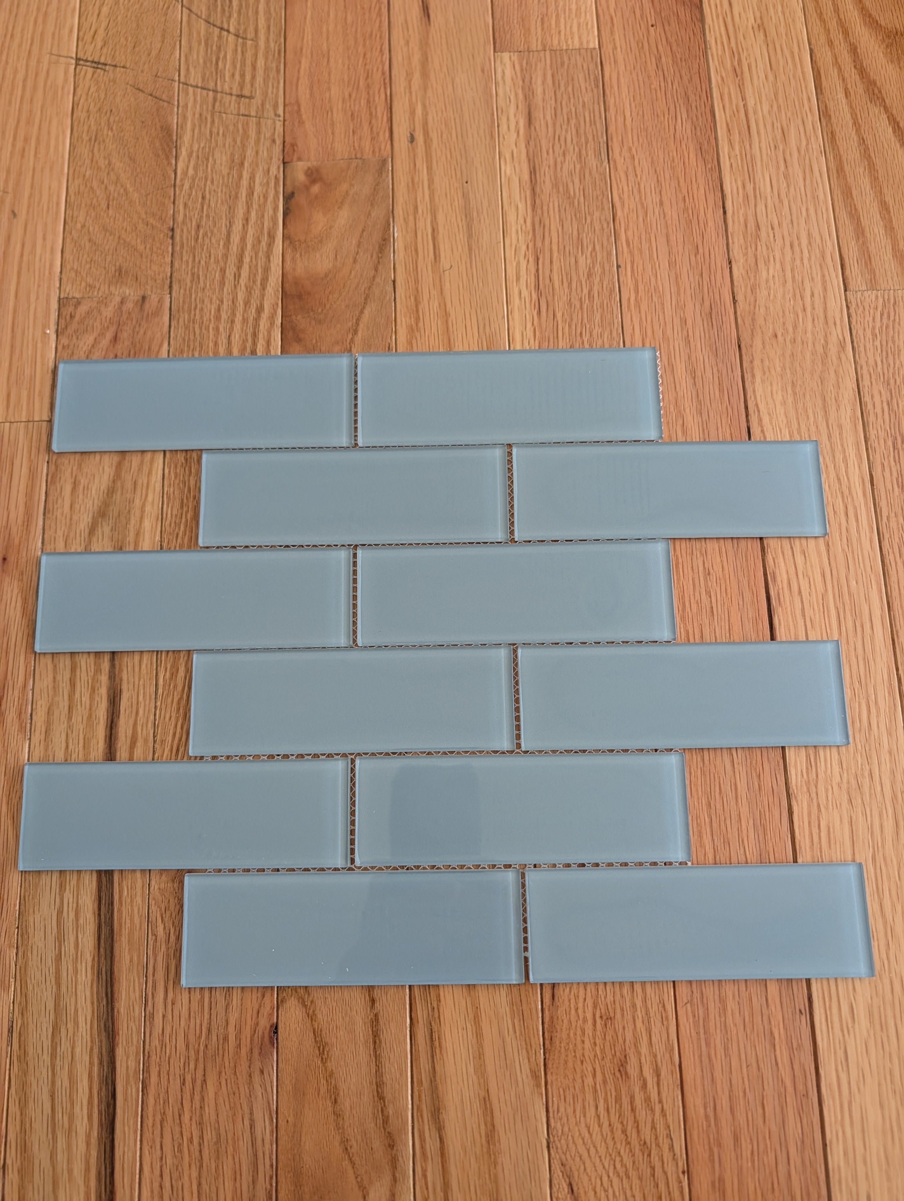Glass Subway Tile Metropolitan Blue 2x6