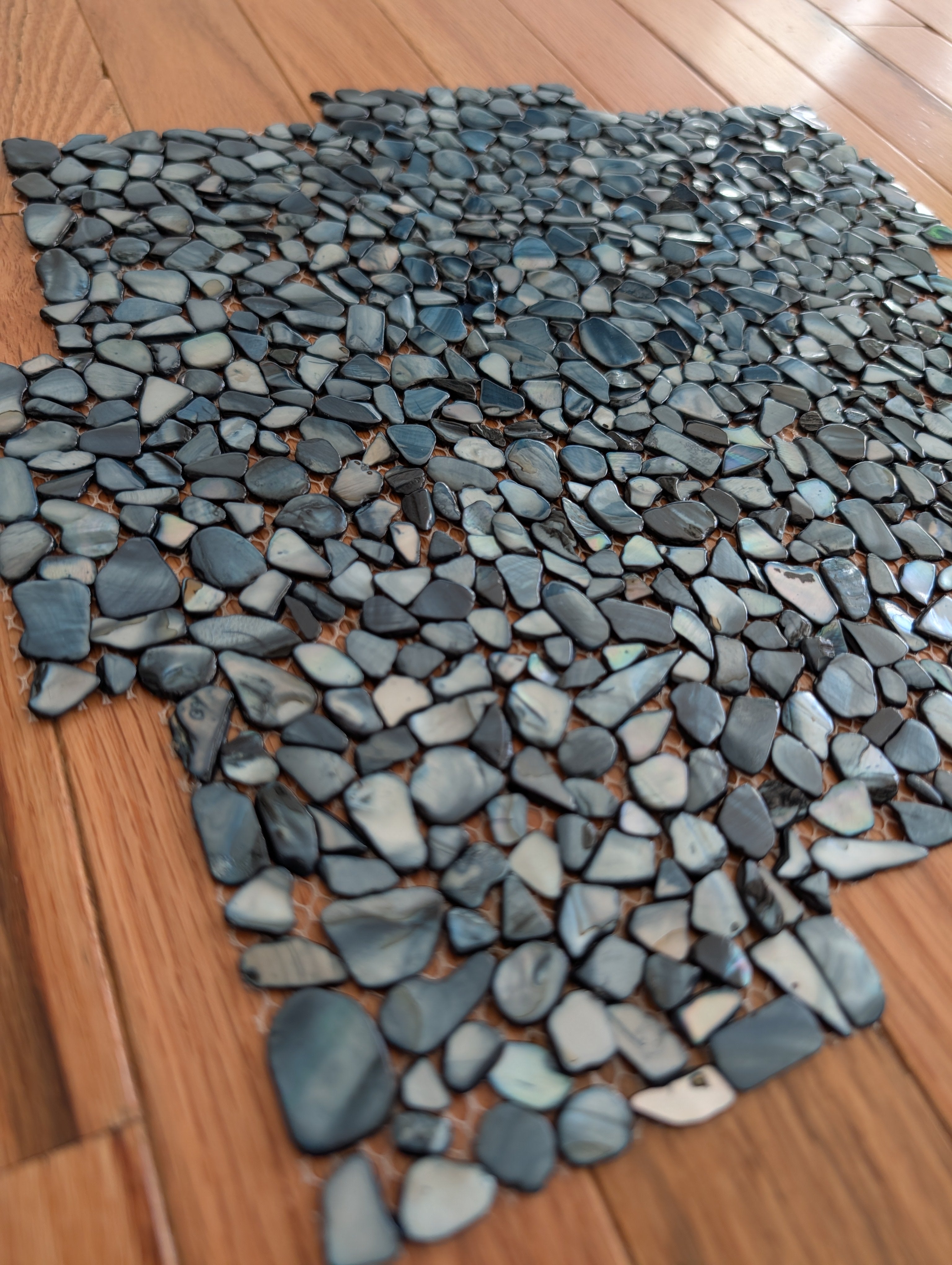 Celestial Pearl Slivers Pebble Mosaic