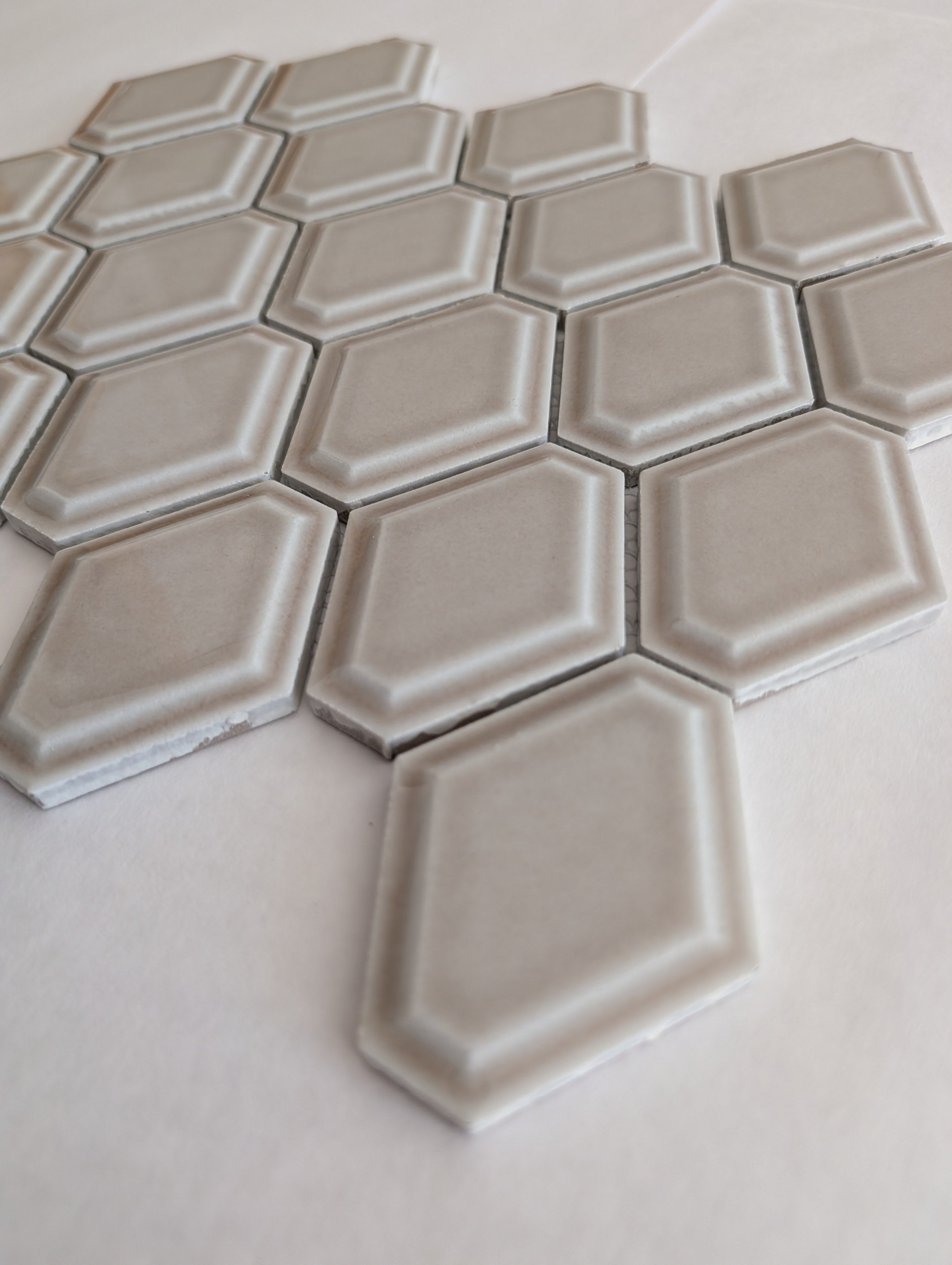 Foundations Structure Pewter Glossy Ceramic 11x13