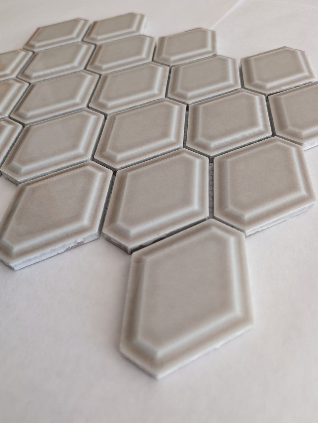Foundations Structure Pewter Glossy Ceramic 11x13