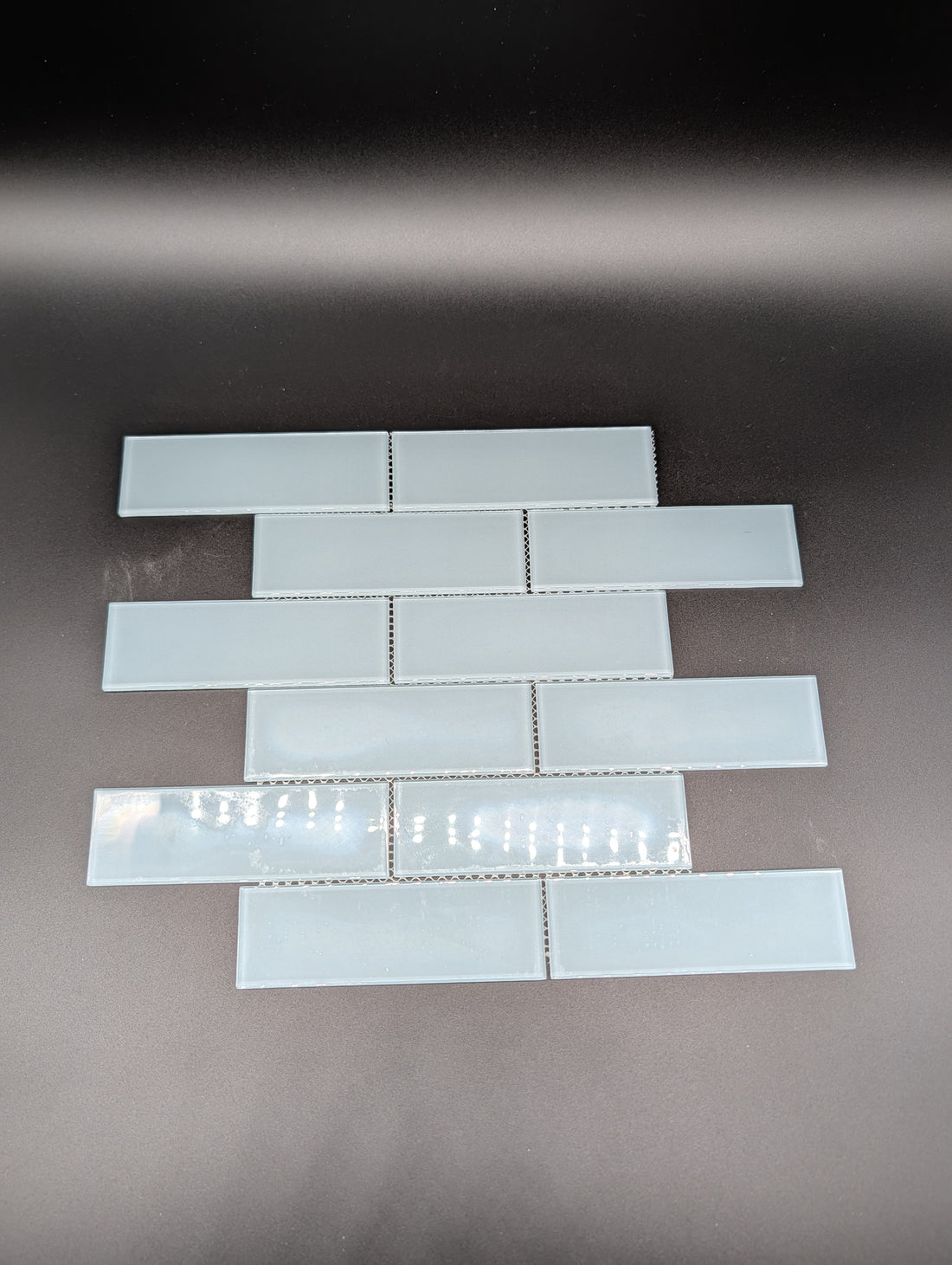 Glass Subway Tile Metropolitan Blue 2x6