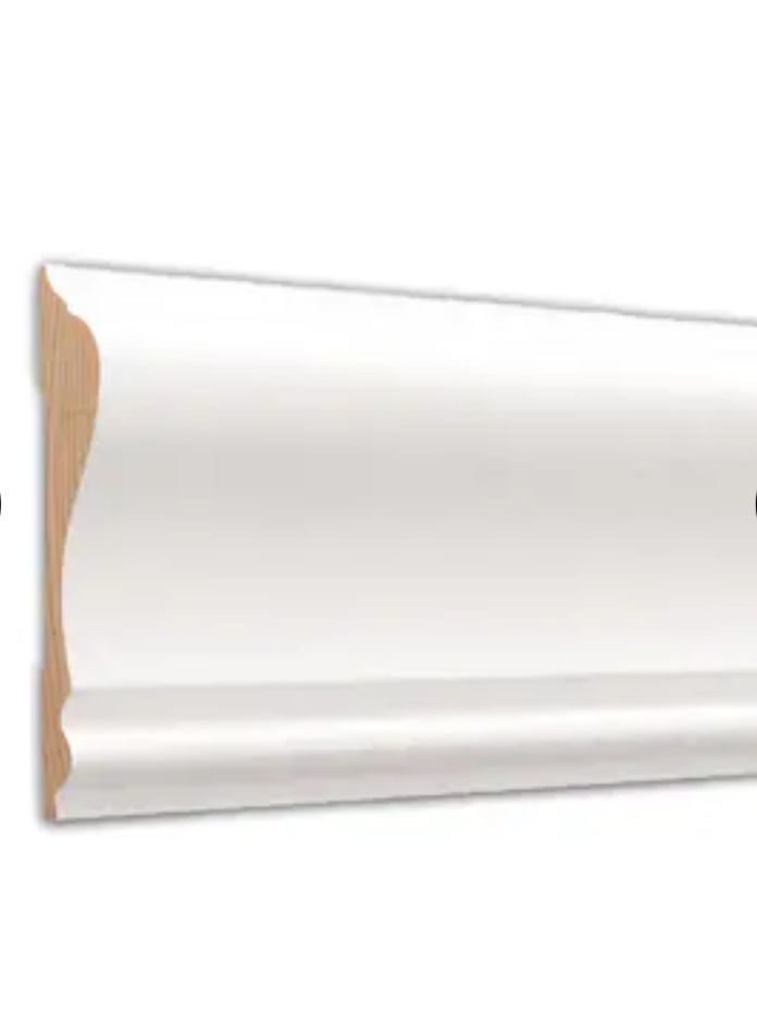 390 Primed Finger-Jointed Pine Chair Rail - 11/16-in x 2-5/8-in