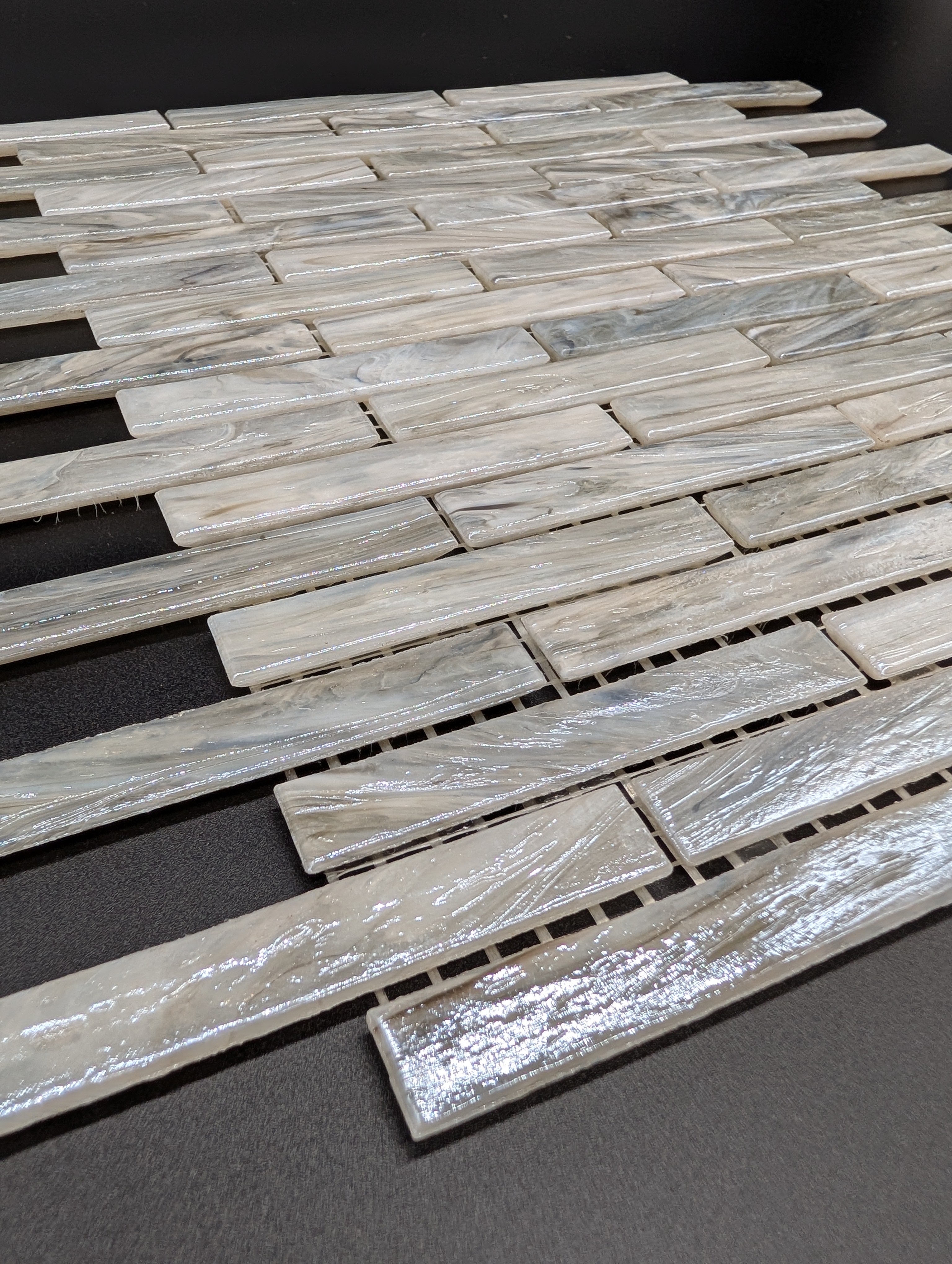 Glassique Beam Sepia Mosaic 12x12 sheet