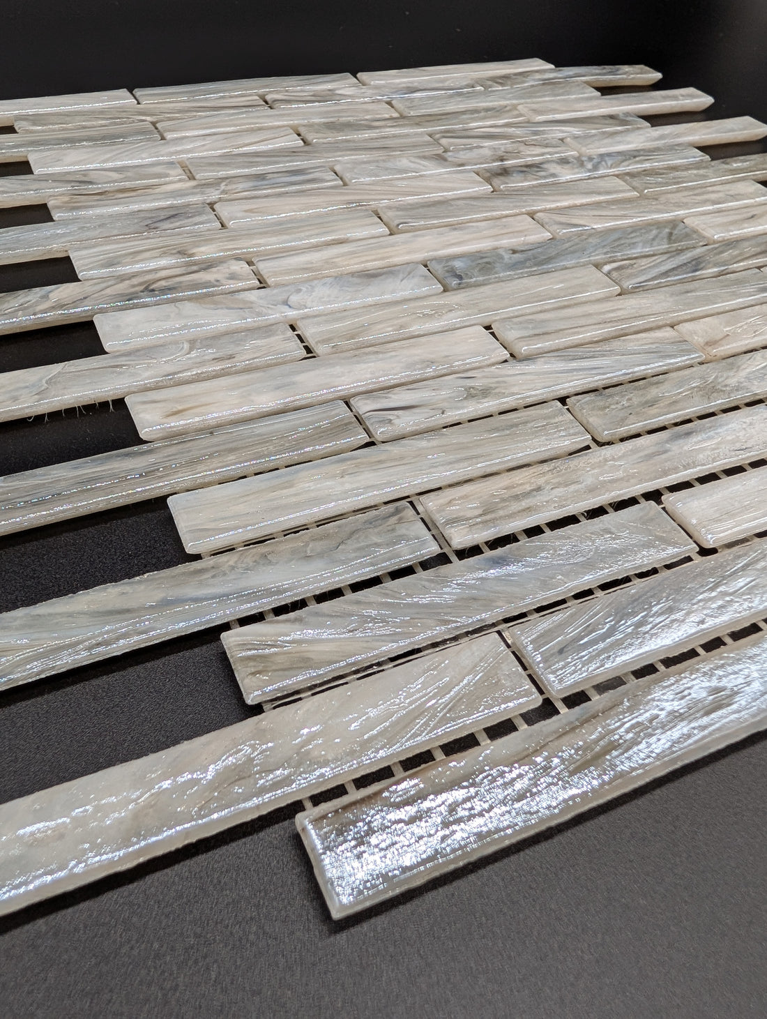 Glassique Beam Sepia Mosaic 12x12 sheet