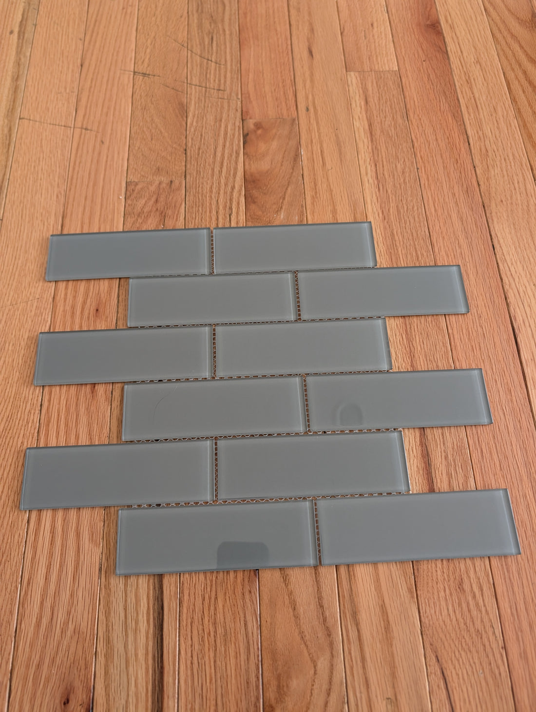 Glass Subway Tile Metropole Grey 2x6