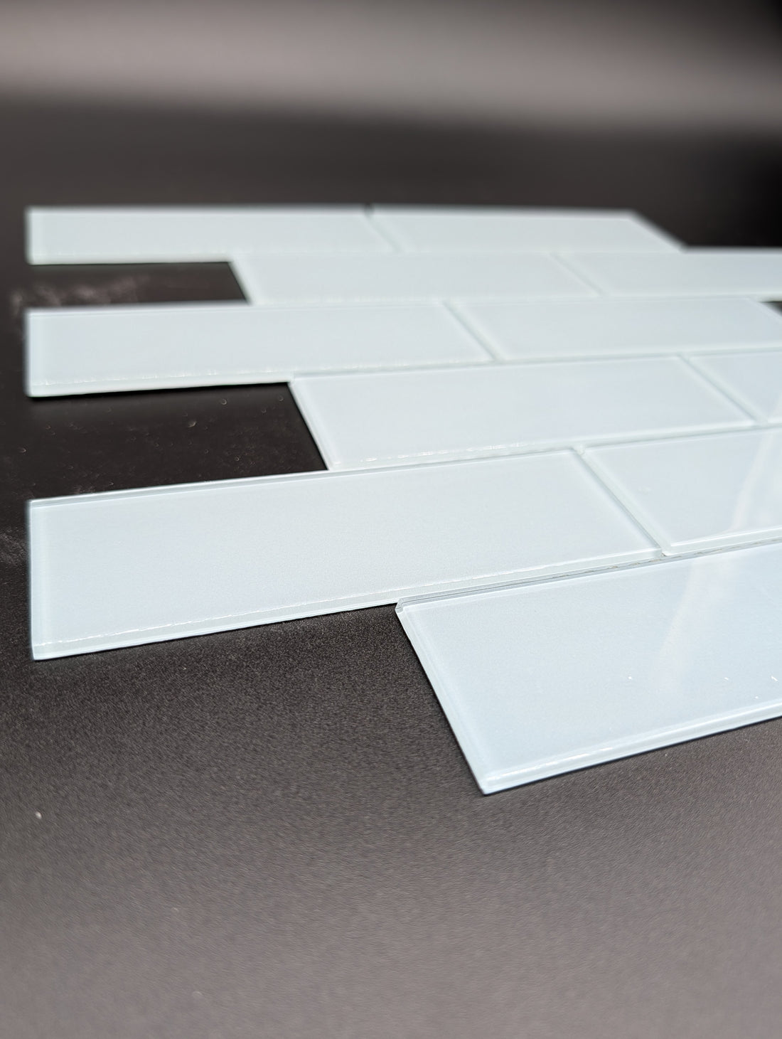 Glass Subway Tile Metropolitan Blue 2x6