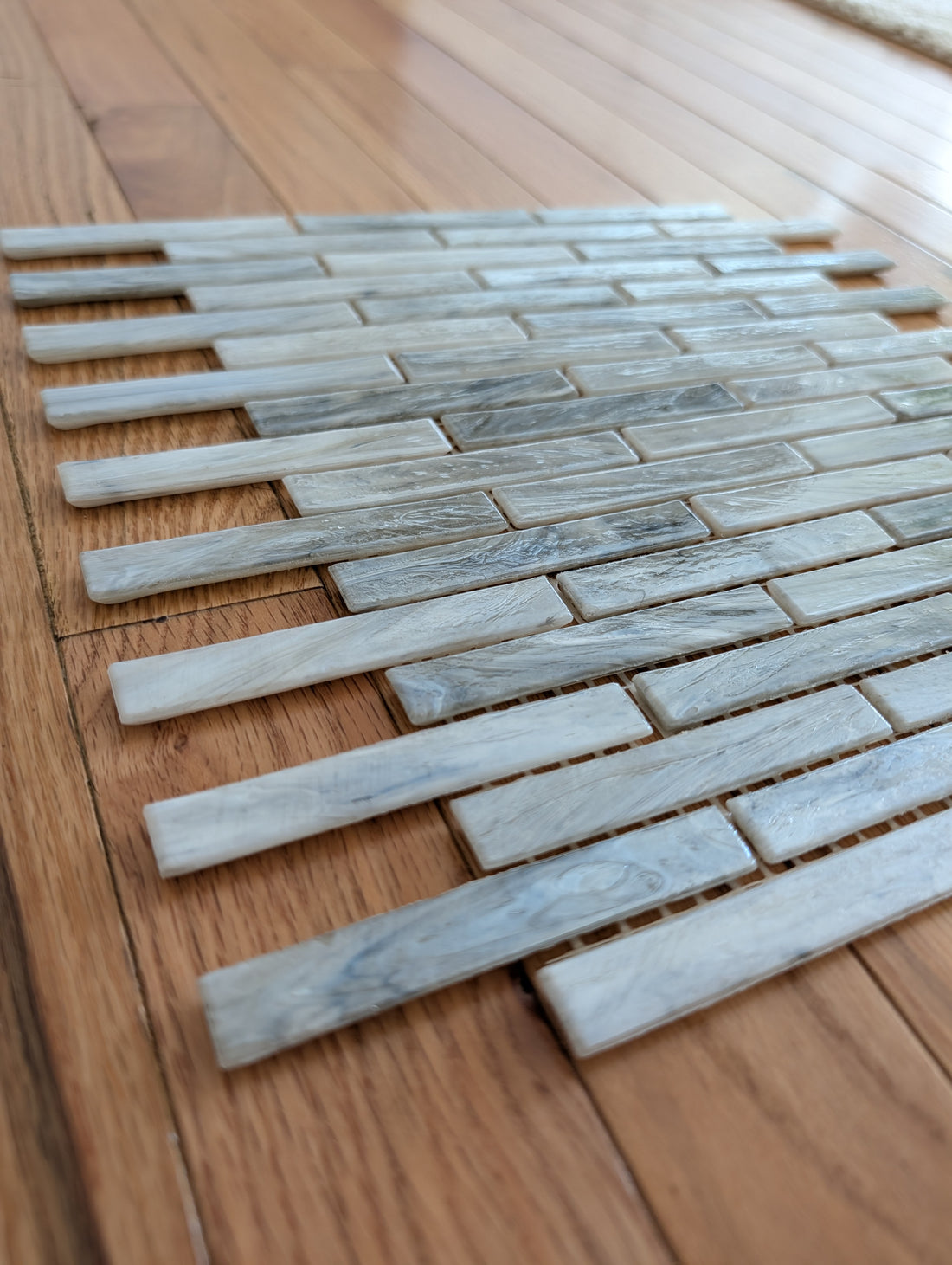 Glassique Beam Sepia Mosaic 12x12 sheet