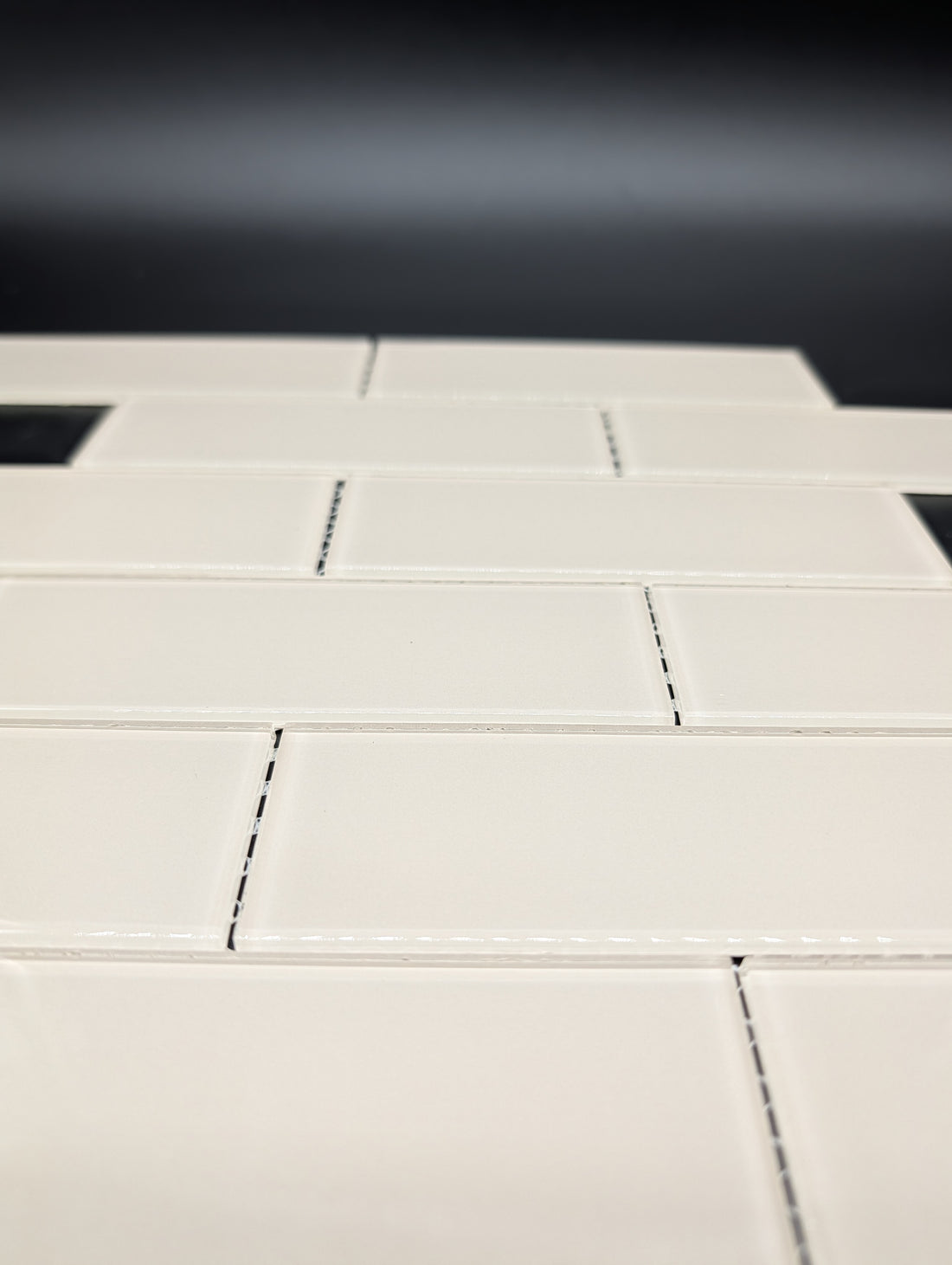 Glass Subway Tile Metropole Khaki 2x6