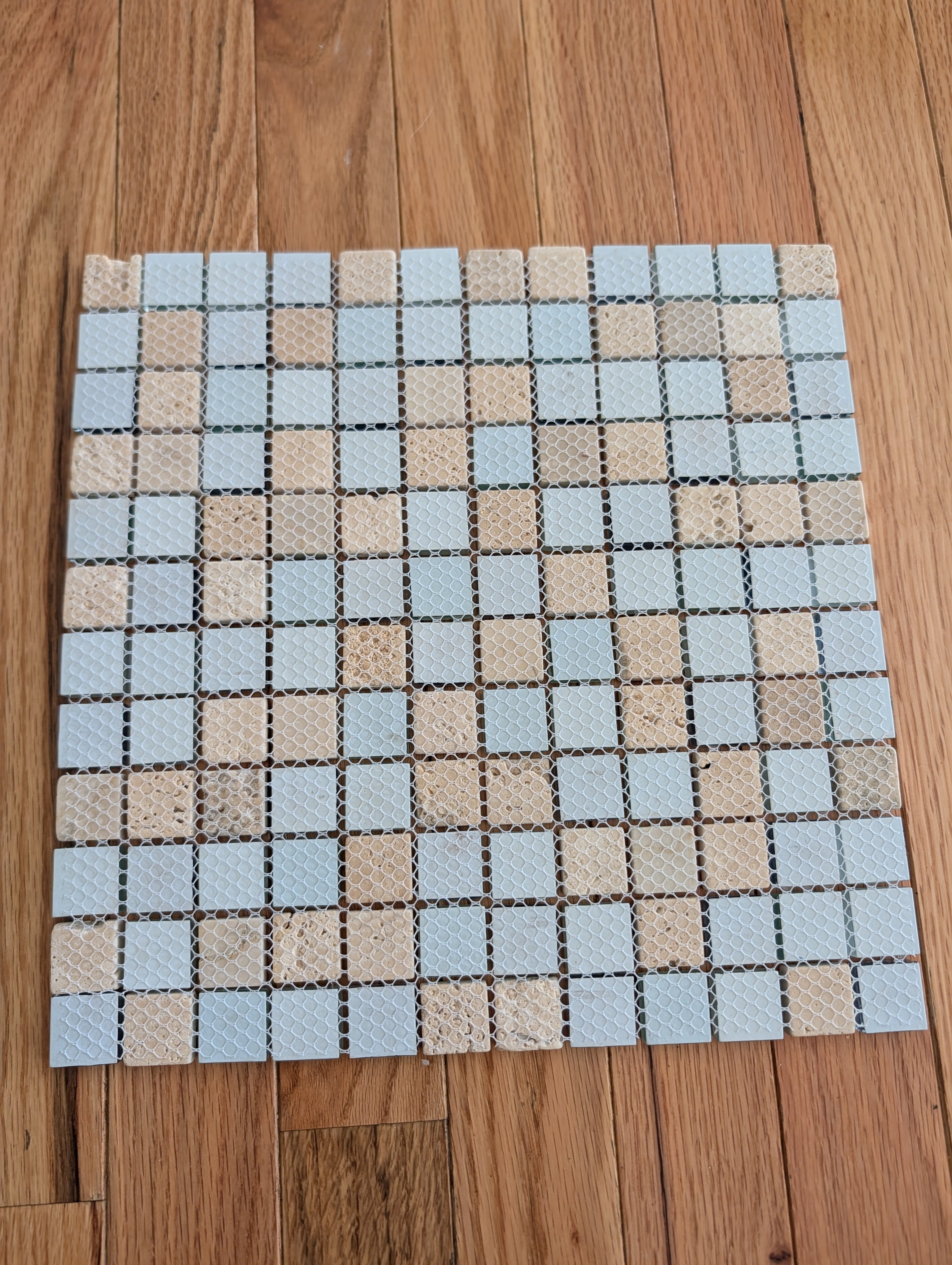Water Springs 12”x12” Glossy Glass Stone Travertine Uniform Squares Wall Tile