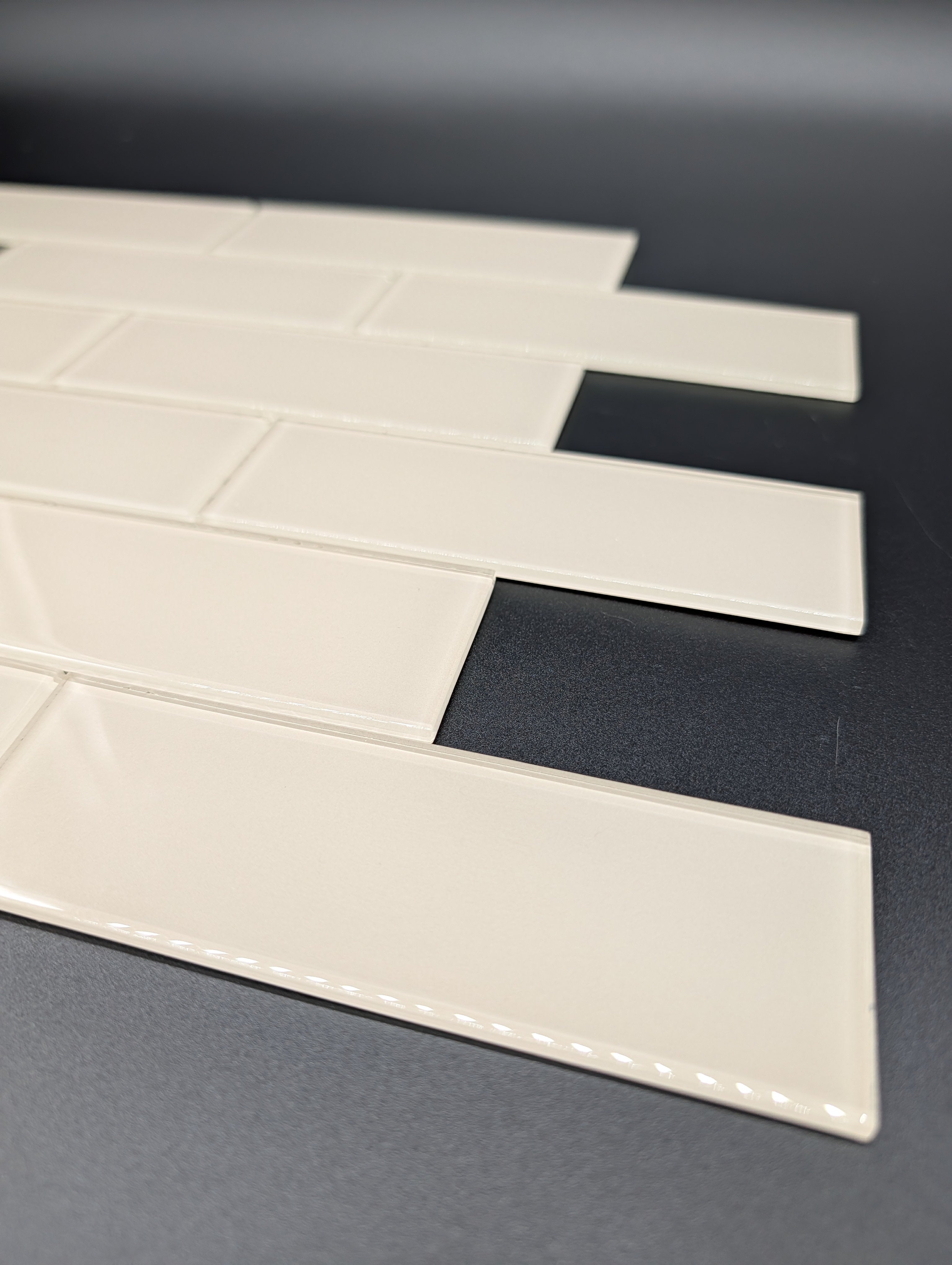 Glass Subway Tile Metropole Khaki 2x6